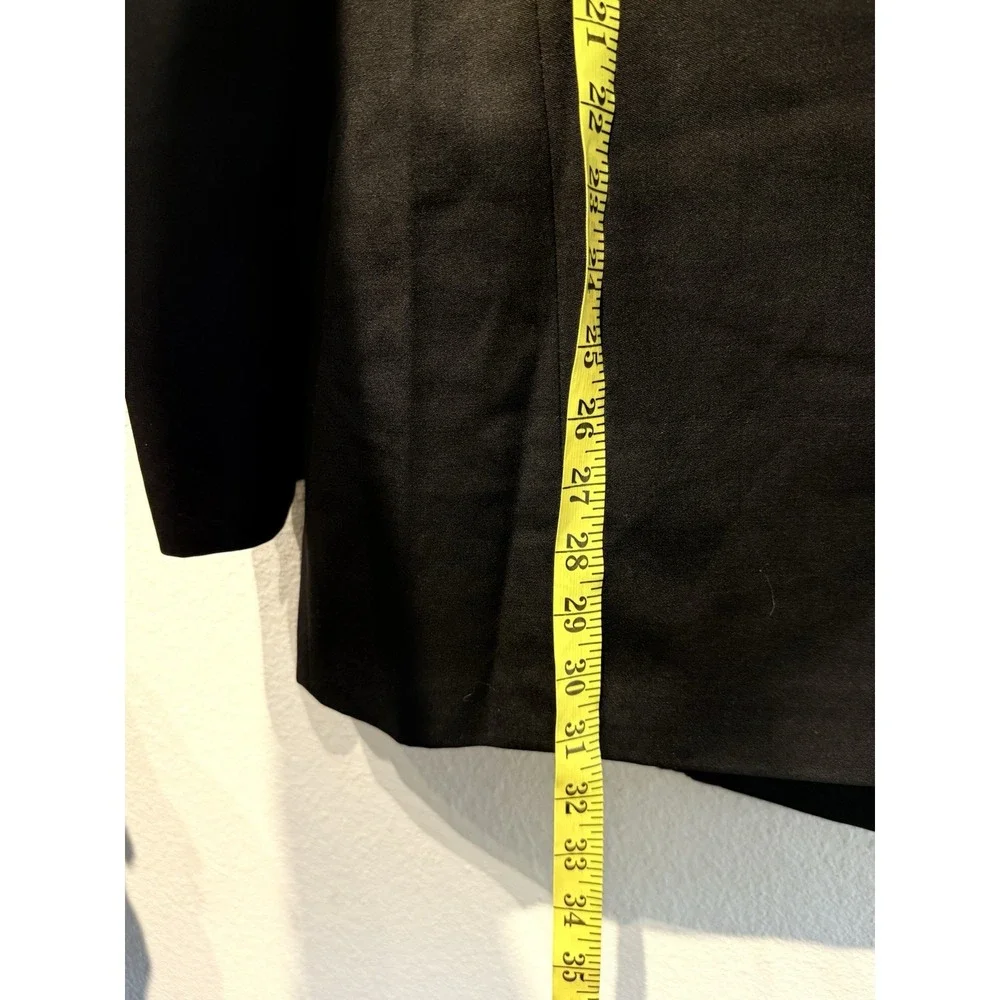 Lubiam Italy Blazer Mens 44T Black Wool Double‎ Breasted Lanificio Zignone Tux